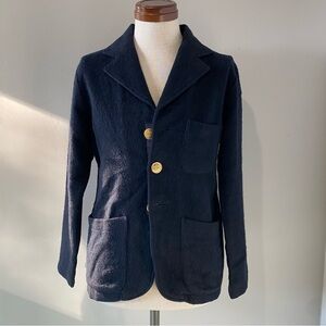 Cassidy Home Grown men’s navy wool blend sweater blazer/jacket, XS